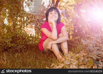 young casual beautiful girl outdoors portrait. young woman