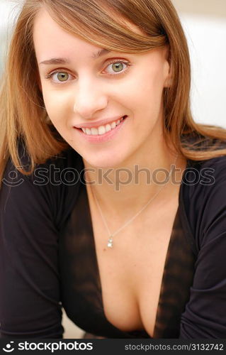 Young casual girl outdoor portrait