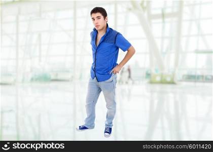 young casual man full length