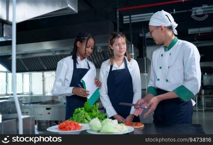 Young chef, University professor is passing on the knowledge of cooking to students