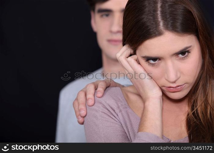 Young couple going through rough patch