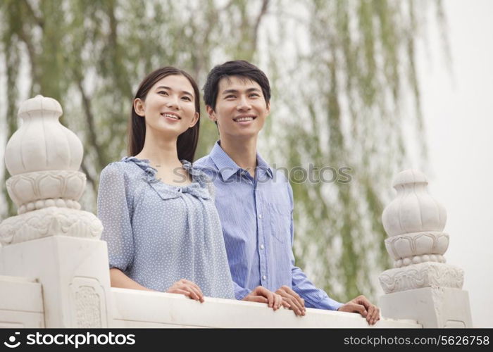 Young Couple on a Bridge