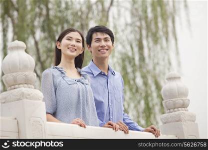 Young Couple on a Bridge