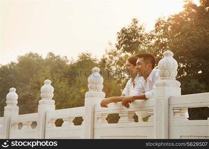 Young Couple on a Traditional Bridge