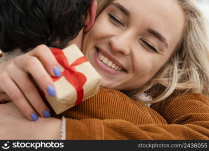 young couple outdoor hugging 4