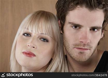 Young couple, portrait, close-up
