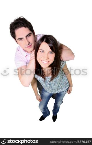 Young couple posing