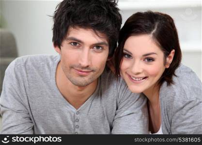 young couple posing