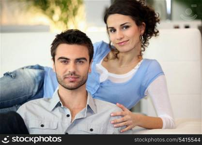 Young couple relaxing