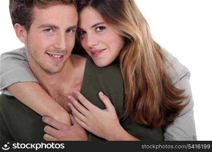 Young couple sharing a moment of tenderness