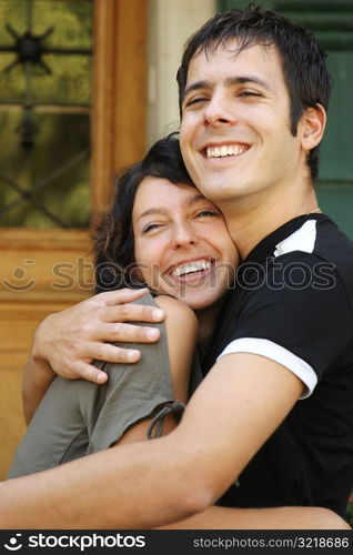 Young Couple Smiling