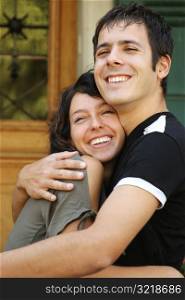 Young Couple Smiling