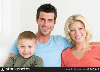 Young couple with son