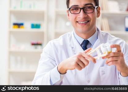 Young dentist working in the dentistry hospital