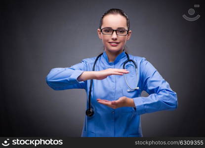 Young doctor in medical concept