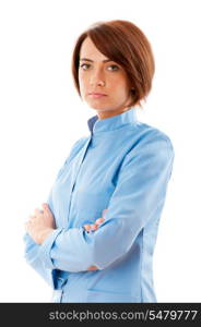 Young doctor isolated on the white background