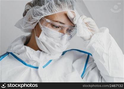 young doctor wearing face mask