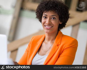 Young female engineer working in office. Getting your house plan ready