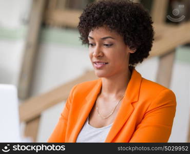 Young female engineer working in office. Getting your house plan ready