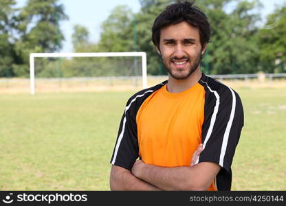 Young football player