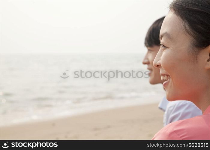 Young Friends Looking at the Sea