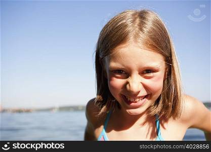 Young Girl At Lake
