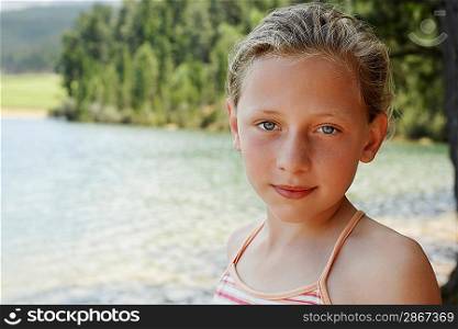 Young Girl by Lake