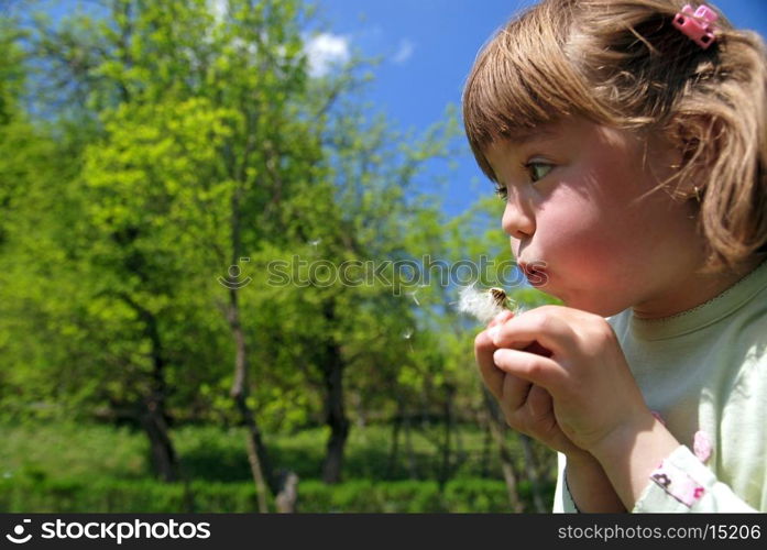 Young girl in nature