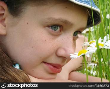 Young girl in nature
