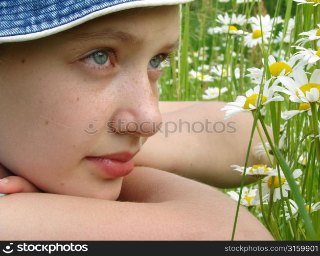 Young girl in nature