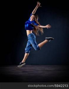 Young girl modern dancer (normal version)