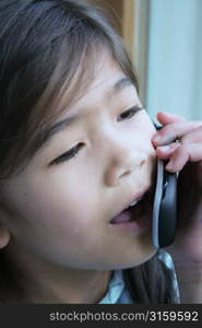 Young girl on a mobile phone