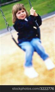 Young Girl on Swing