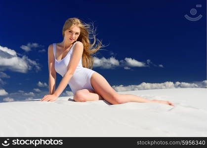 Young girl on the beach