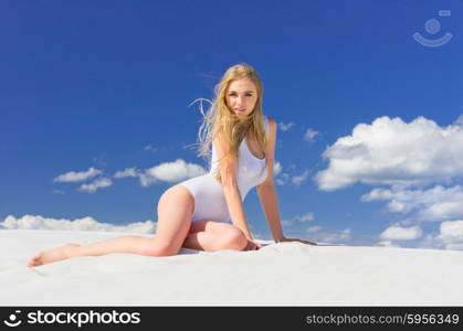 Young girl on the beach