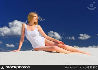 Young girl on the beach