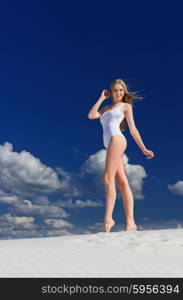 Young girl on the beach