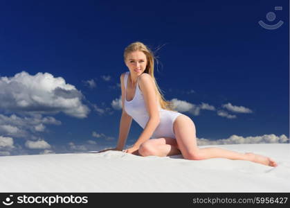 Young girl on the beach