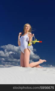 Young girl on the beach