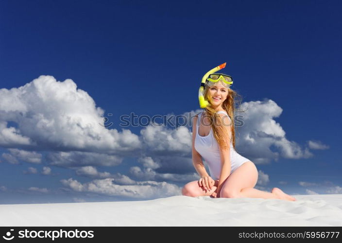 Young girl on the beach