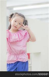 Young girl wearing thai dress