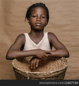 young girl with straw basket 3