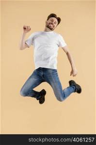 young handsome man jumping 3