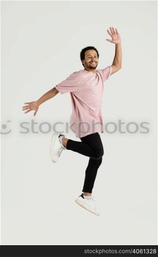 young handsome man jumping 7