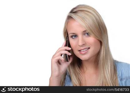 young having phone call