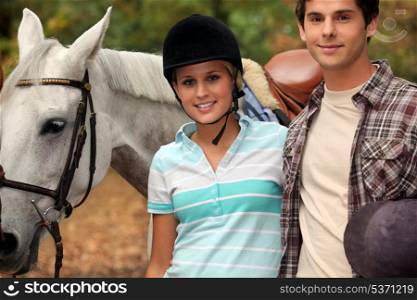 Young horseback riders