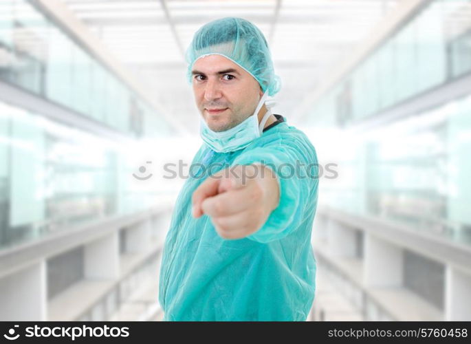 young male doctor at the hospital