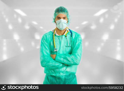 young male doctor at the hospital