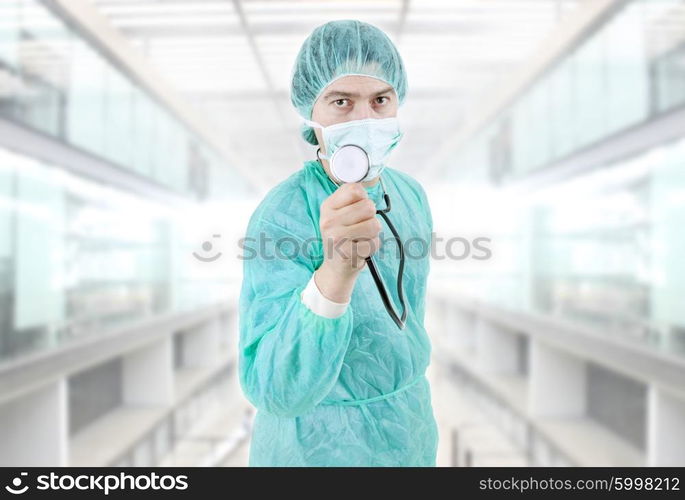 young male doctor at the hospital