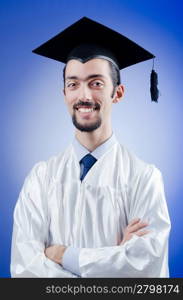 Young male student graduate